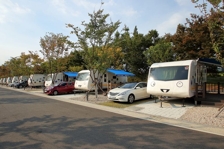 Camping-car touristique de la rivière Hantan  (한탄강관광지오토캠핑장)